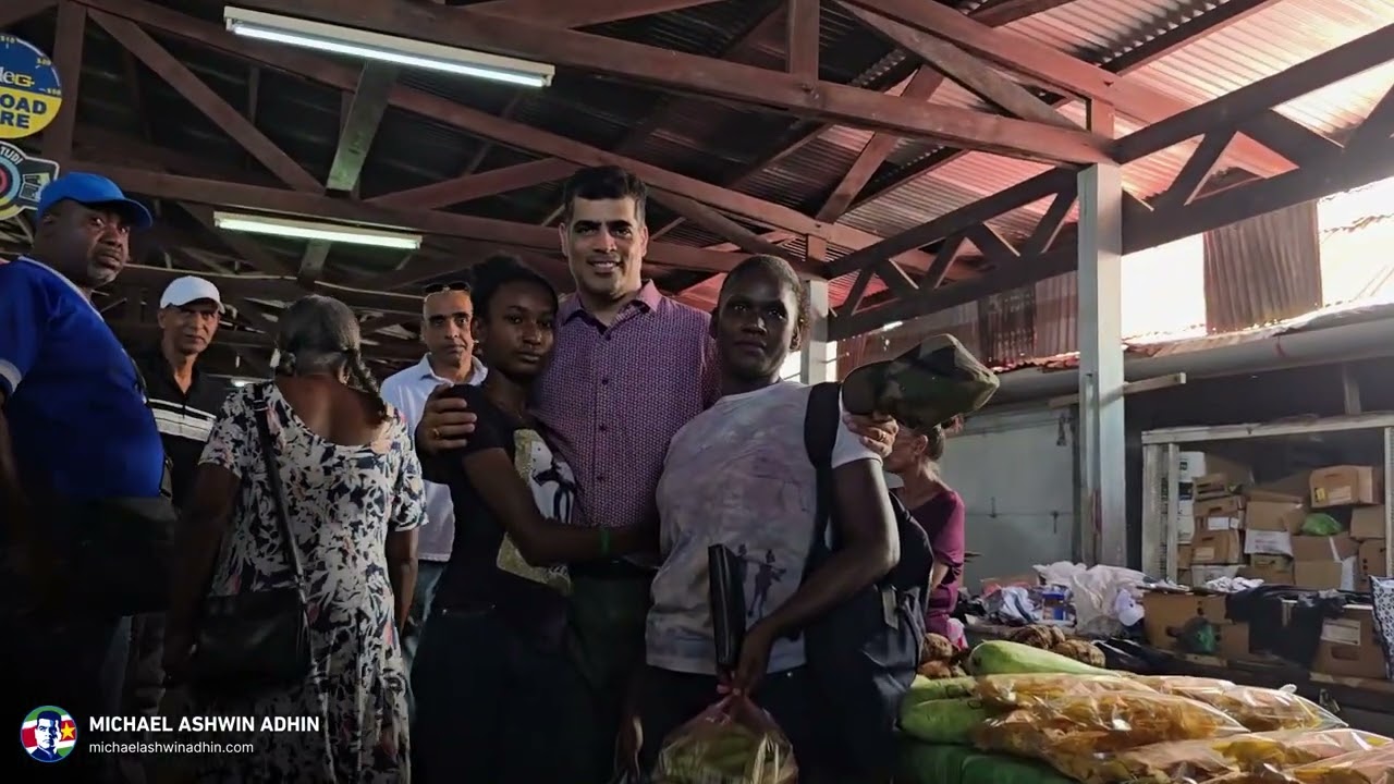 Op de markt in de Nickerie