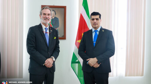 Ontvangst van de Ambassadeur van het Koninkrijk der Nederlanden in Suriname